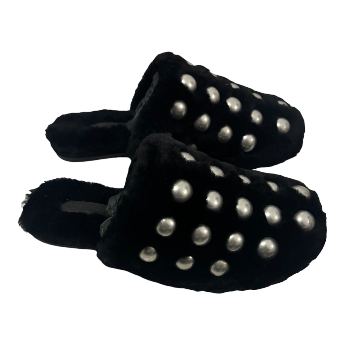 Alexander Wang Fur stud slippers