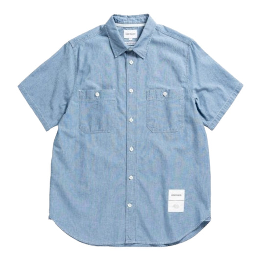 Norse Projects Silas Chambray Shirt - Blue